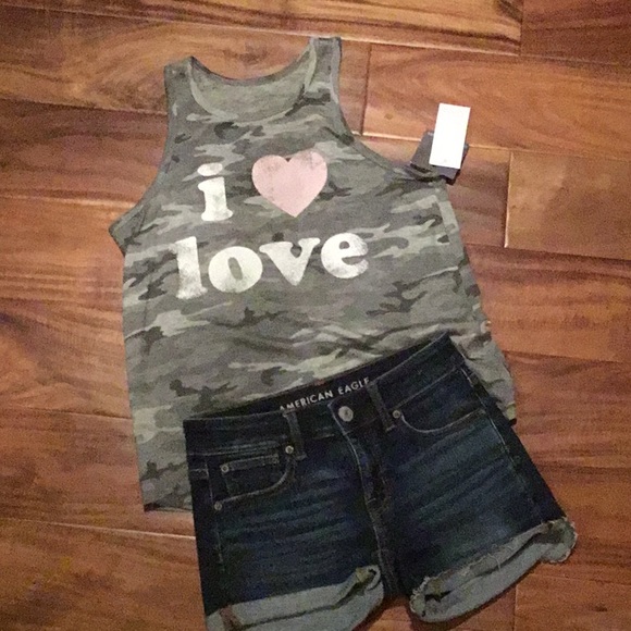 Grey Camo Tank top size small NWT - Picture 6 of 7